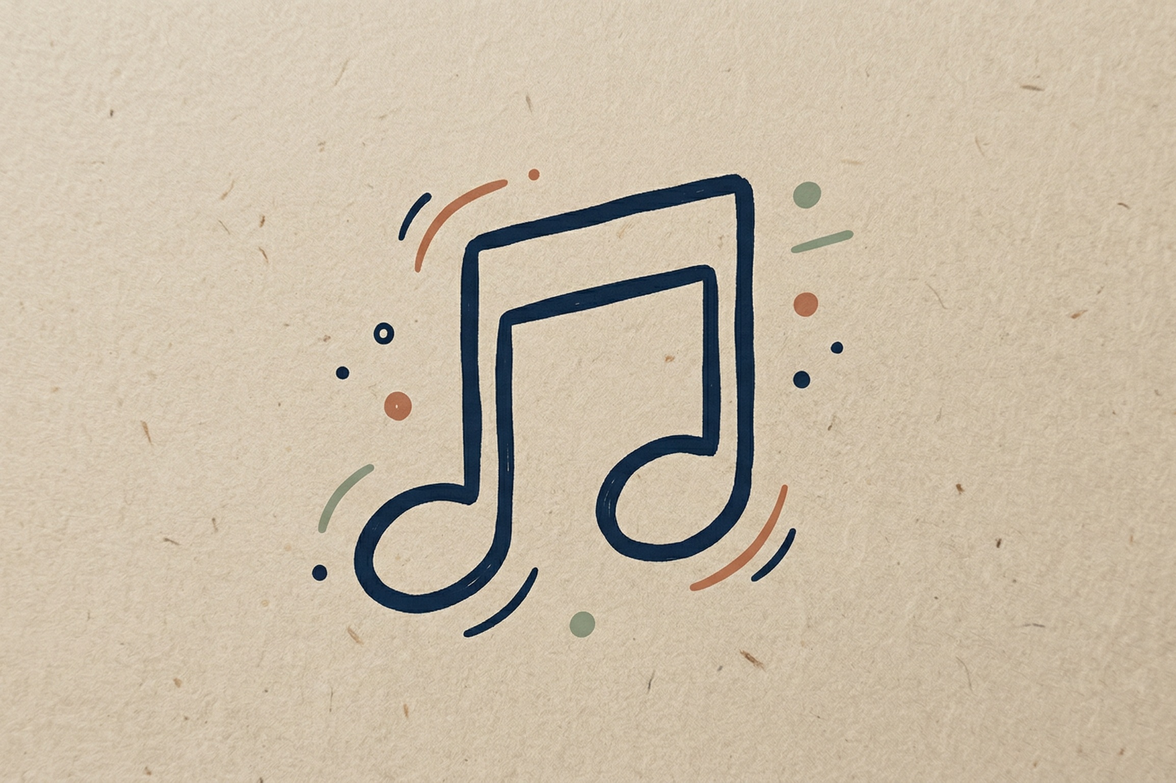 音符と音楽のイラスト