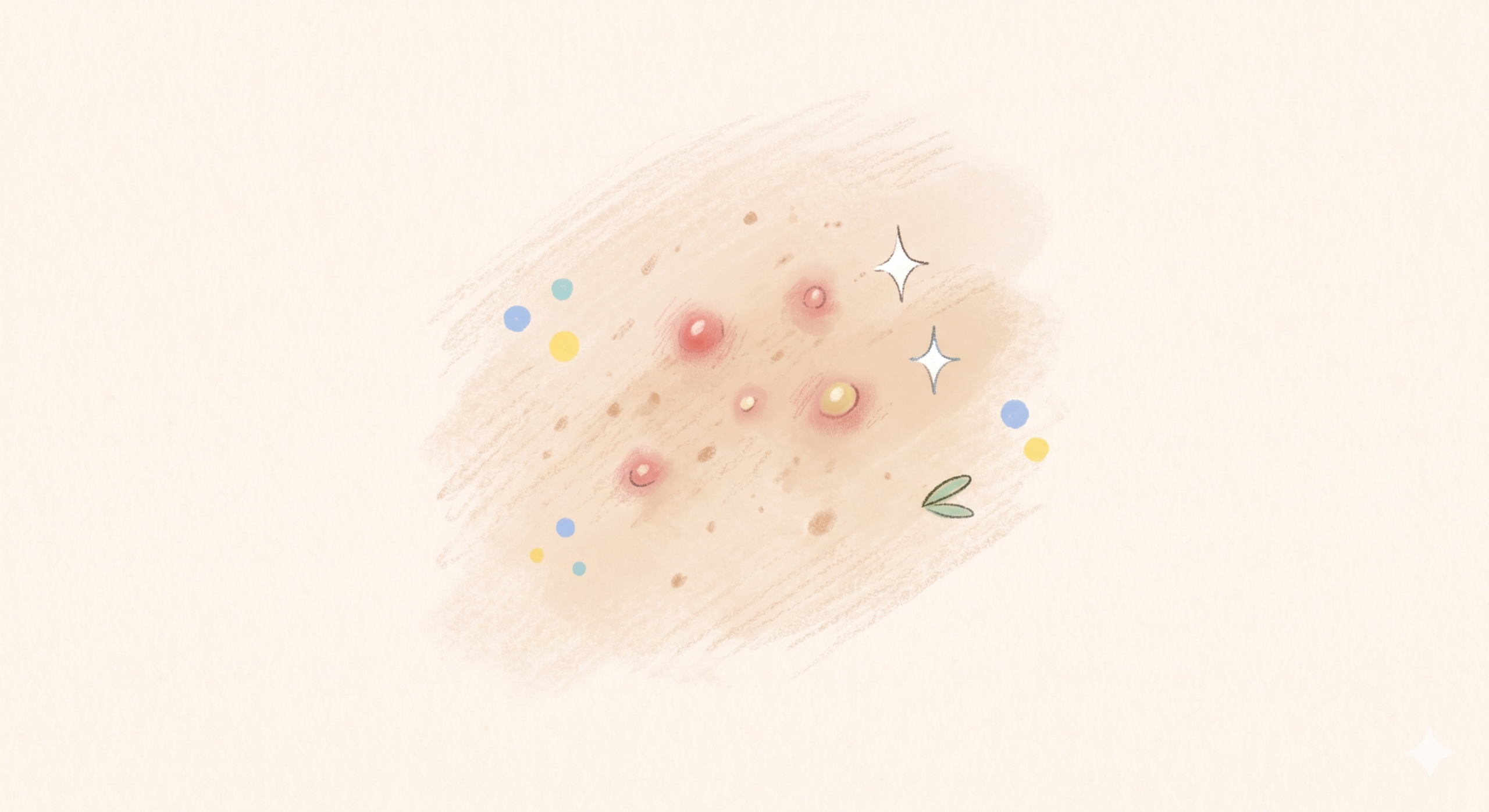 ニキビのイラスト